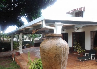 Pool Patio with Bronze Polycarb Sheeting for natural Light.(1)